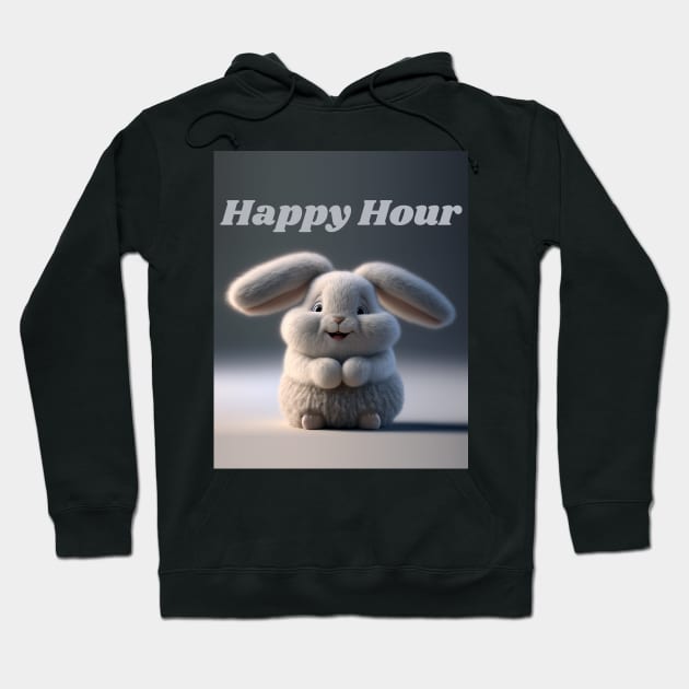 Jenny the Bunny - Happy Hour Hoodie by TheArtfulAI